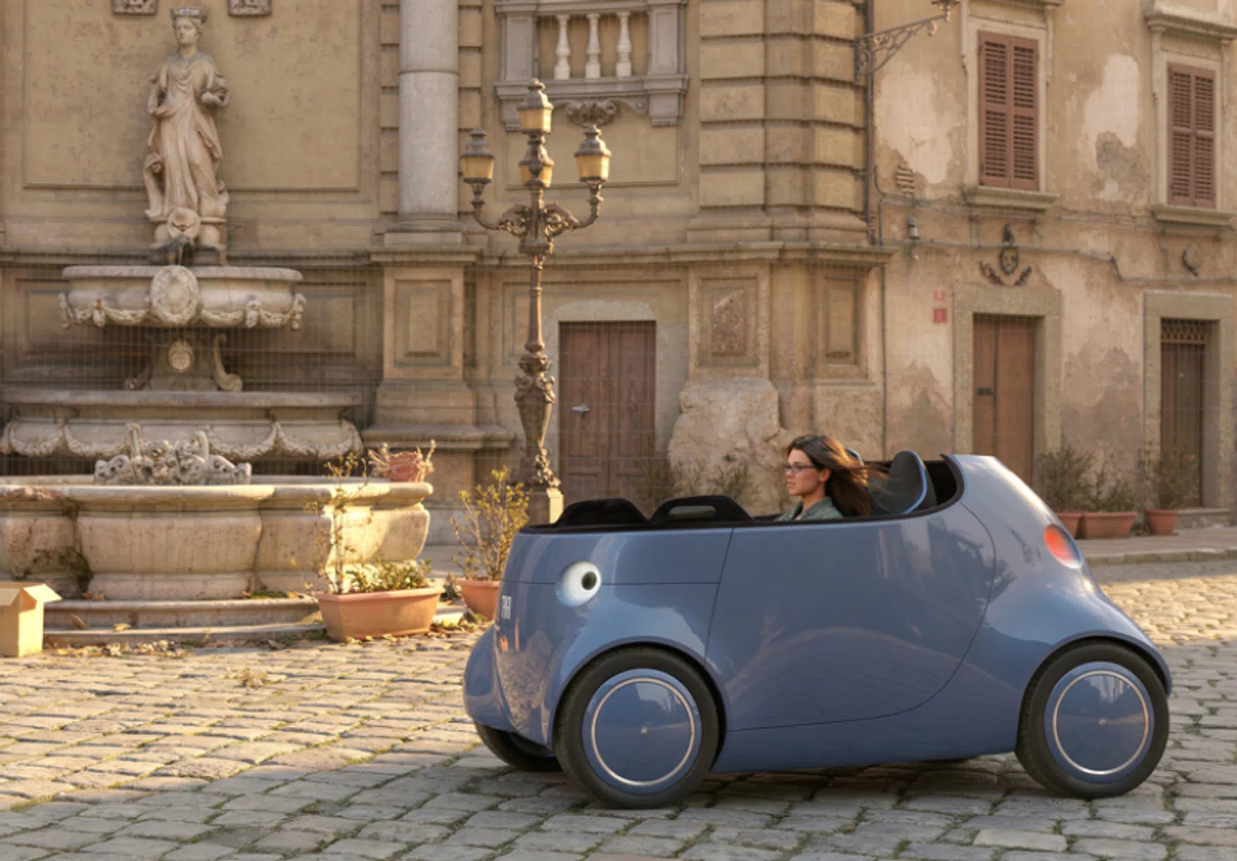 De Topolino XS zonder dak en ramen